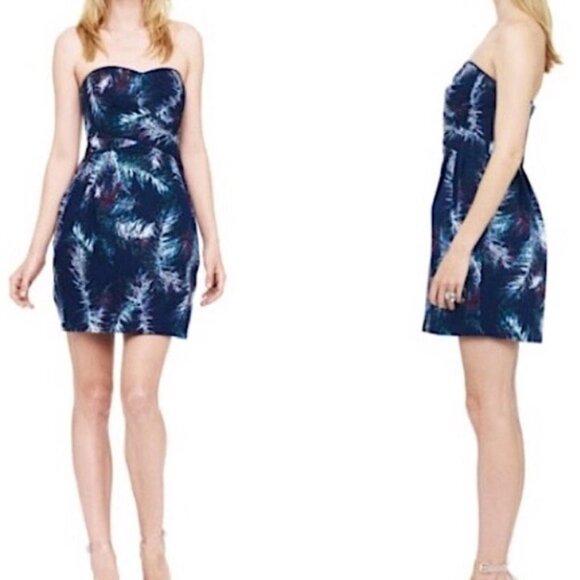 Club Monaco Nelly Palm Print Mini Dress 6 NWT - Picture 6 of 14